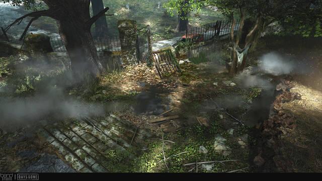 Days Gone - Ilustraciones - hans park cemetery