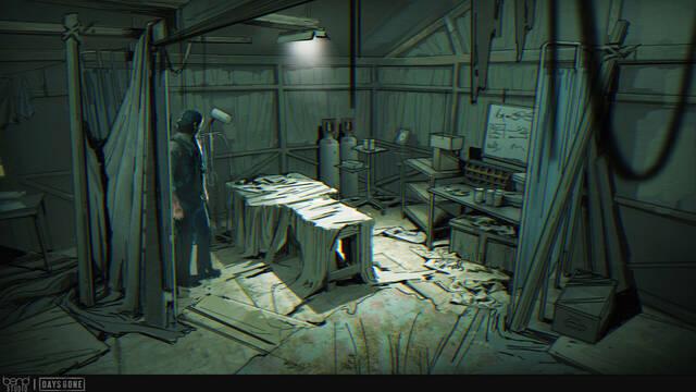 Days Gone - Ilustraciones - hans park infirmary