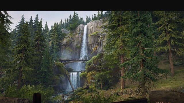 Days Gone - Ilustraciones - joel mandish waterfall e32017 lightingoptions