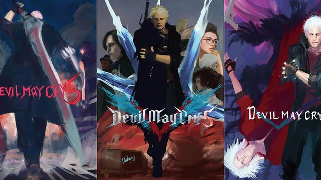 Devil May Cry 5 - Ilustraciones - dmc5 cover concept1