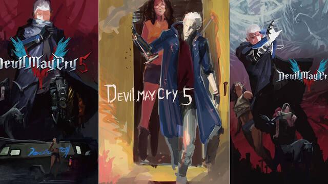 Devil May Cry 5 - Ilustraciones - dmc5 cover concept2