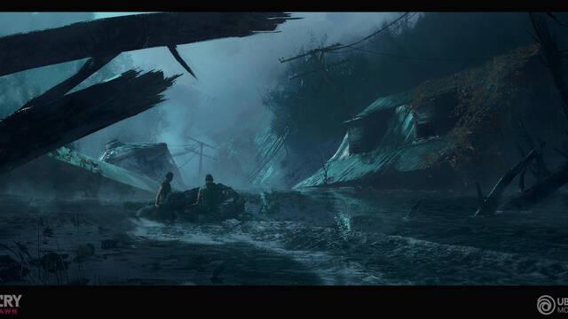 Far Cry New Dawn - Ilustraciones - crocq clement farcryboatride01