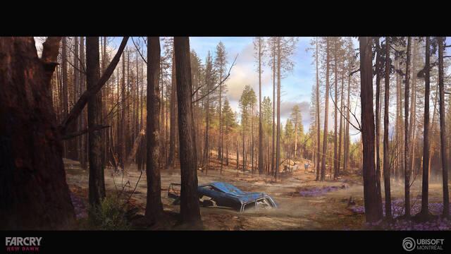 Far Cry New Dawn - Ilustraciones - crocq clement farcry early forest01