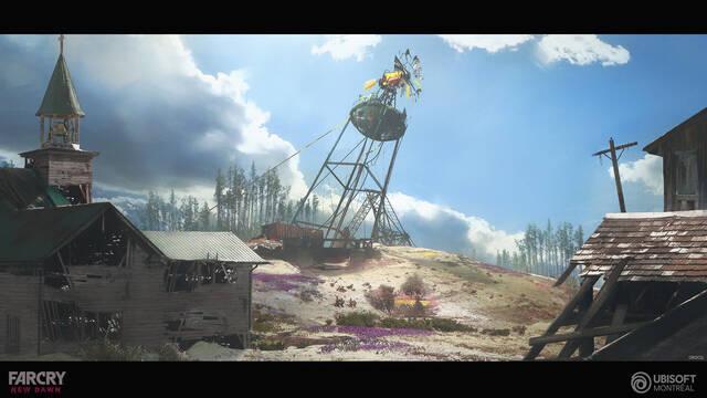 Far Cry New Dawn - Ilustraciones - crocq clement farcry fe watertower