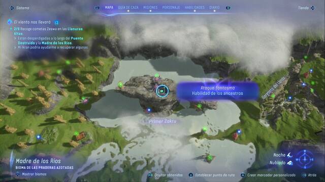 Avatar: Frontiers of Pandora - Cometas zeswa - Cometa sobre lo alto del Primer Zakru