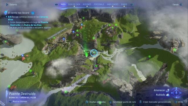 Avatar: Frontiers of Pandora - Cometas zeswa - Cometa en lo alto de las monta¤as sobre el Rio Hierecorazones