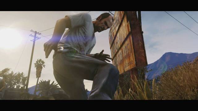 Travis en GTA V - ... y su mal carcter.
