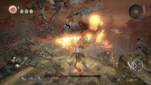 Nioh El origen de mal Jefe Gasha-Dokuro - Cara