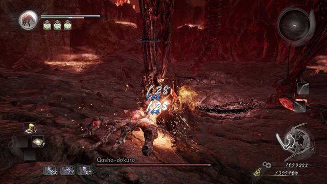 Nioh El origen de mal Jefe Gasha-Dokuro - Tobillos