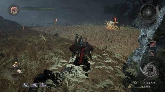 Nioh Huida desesperada - Grupo de enemigos final