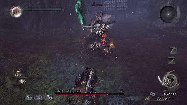 Nioh La profanación del monte sagrado Jefe Ishida Mitsunari - Jefe aturdido