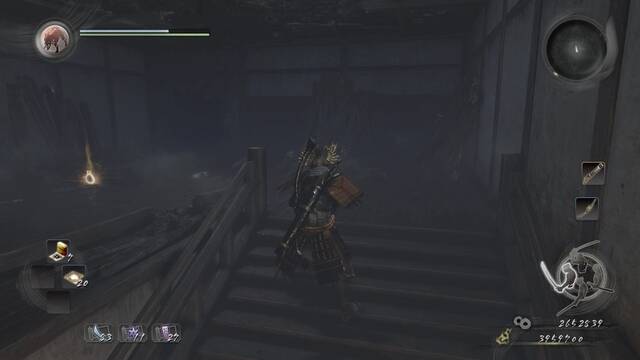 Nioh El samurái de Sawayama - Romper pared