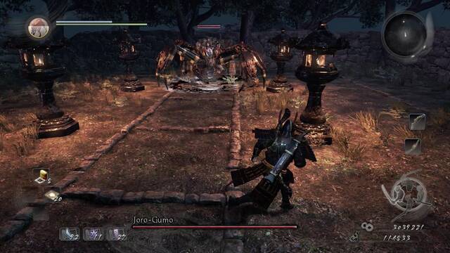 Nioh La aparición del rey demonio - Jefe Joro-Gumo