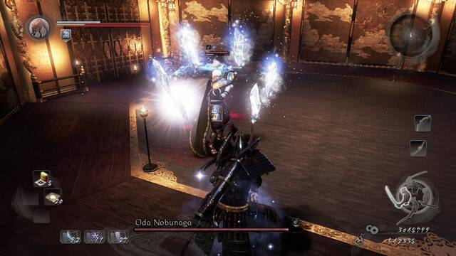 Nioh La aparición del rey demonio Jefe Oda Nobunaga - Arma azul