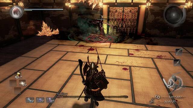 Nioh La aparición del rey demonio Jefe Kelley - Ataque giratorio