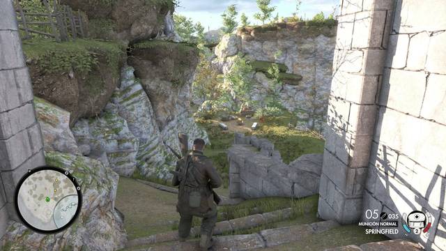 Sniper Elite 4 Isla de San Celini - Escaleras de piedra