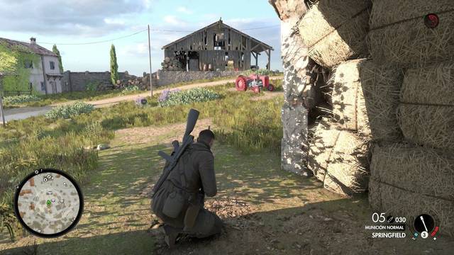 Sniper Elite 4 Isla de San Celini - Granero y tercer oficial