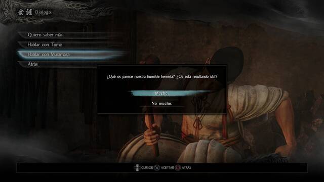 Nioh Truco del herrero - Dilogo que necesitamos