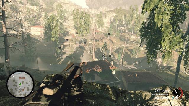 Sniper Elite 4 Viaducto de Regilino - Zona del piloto derribado