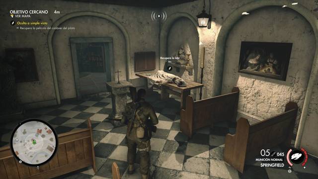 Sniper Elite 4 Viaducto de Regilino - Cadver del piloto