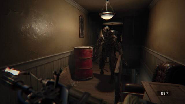 Resident Evil 7 Ethan debe morir - Barril explosivo