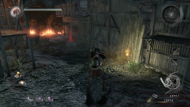 Nioh Envuelto en llamas - Tumba sangrienta y final de misin