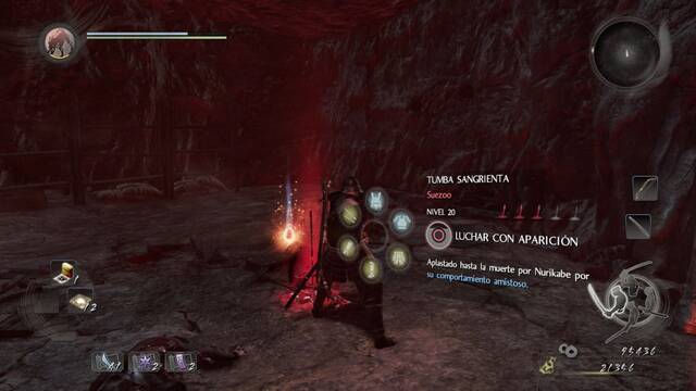 Nioh Una cueva funesta - Tumba sangrienta 2