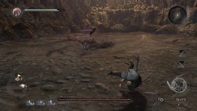 Nioh Entre las sombras Jefe: Hino-enma - Embestida