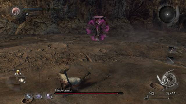 Nioh Entre las sombras Jefe: Hino-enma - Grito paralizador