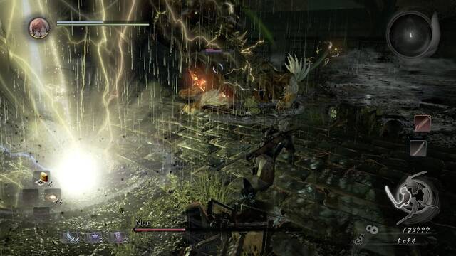 Nioh Los duermevelas de la piedra espiritual Jefe Nue - Trueno