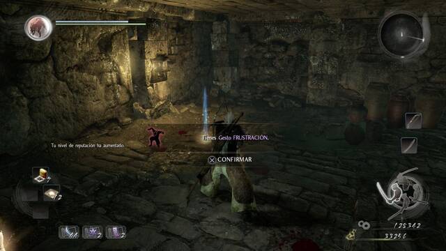 Nioh Los duermevelas de la piedra espiritual - Gesto frustración