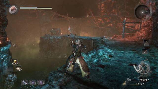 Nioh La mina de plata se resiente - Mquina de aire y bulbo venenoso