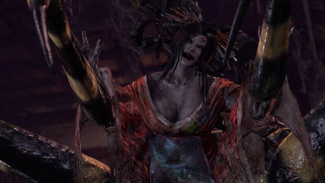 Nioh Castillo del nido de arañas Jefe Joro-Gumo