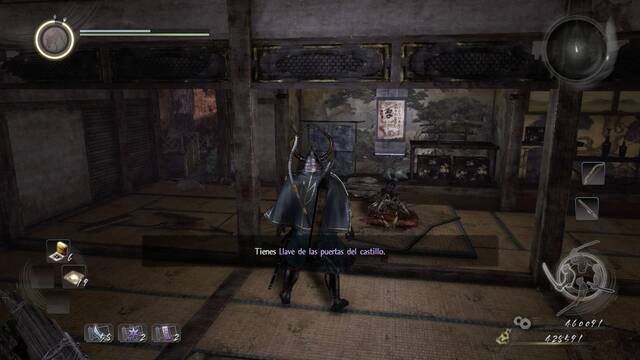 Nioh Castillo del nido de arañas - Llave de las puertas del castillo