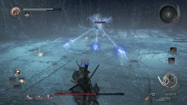 Nioh Nevada insólita Yuki-Onna - Cristales de hielo