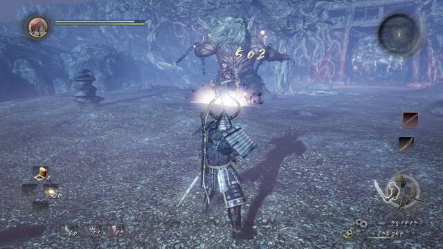 Nioh La gran caza de demonios - Compañero matando al jefe