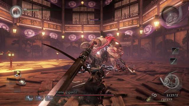 Nioh La huida de Iga Jefe: Rana gigante - Estocada