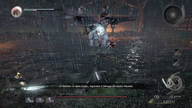 Nioh El demonio del monte Hiei Jefe Tigre Blanco