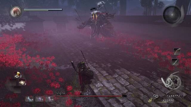 Nioh Recuerdos de los lirios mortales Jefe Ogra - Embestida