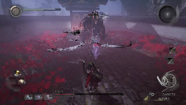 Nioh Recuerdos de los lirios mortales Jefe Ogra - Rosas del inframundo