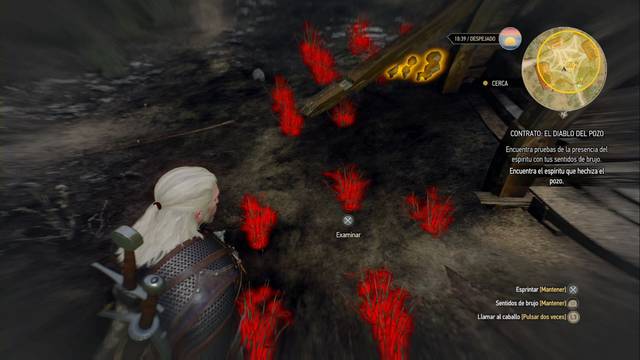 The Witcher 3: Wild Hunt - Contrato: El diablo del pozo - Busca rastros rojos