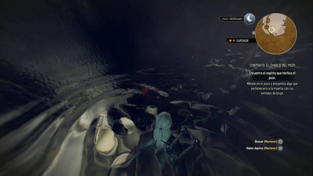 The Witcher 3: Wild Hunt - Contrato: El diablo del pozo - Busca el brazo en el fondo del pozo