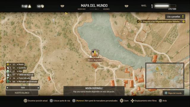 The Witcher 3: Wild Hunt - Una sartn inmaculada - Ubicacin