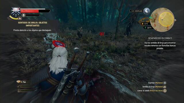 The Witcher 3: Wild Hunt - Desaparecido en combate - Busca los escudos