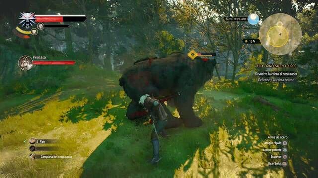 The Witcher 3: Wild Hunt - Una princesa en apuros - Golpear y retroceder
