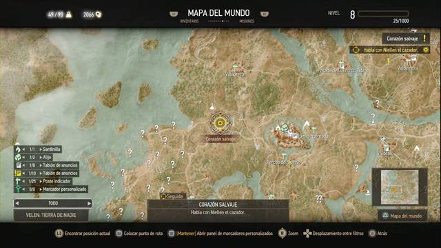 The Witcher 3: Wild Hunt - Corazn salvaje - Ubicacin