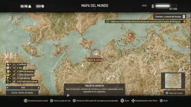 The Witcher 3: Wild Hunt - La bestia del bosque - Ubicación