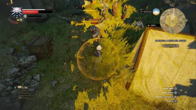 The Witcher 3: Wild Hunt - La bestia del bosque - Quen es más útil de lo que crees