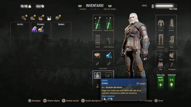 The Witcher 3: Wild Hunt - Monstruo Chilln - Crea y equipa una bomba