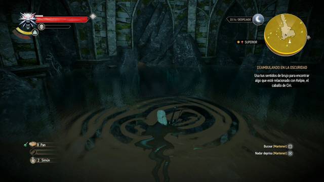 The Witcher 3: Wild Hunt - Deambulando en la oscuridad 1 - El minimapa revela que hay un camino